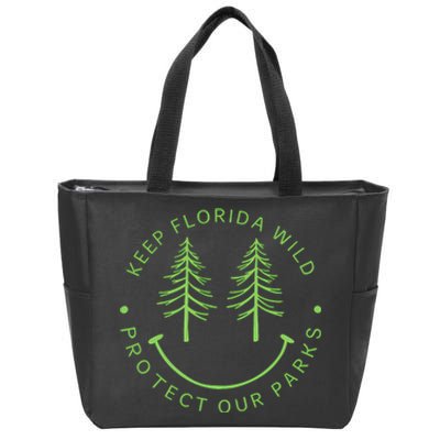 Keep FloridaS Parks Protected Florida Parks Graphic Zip Tote Bag