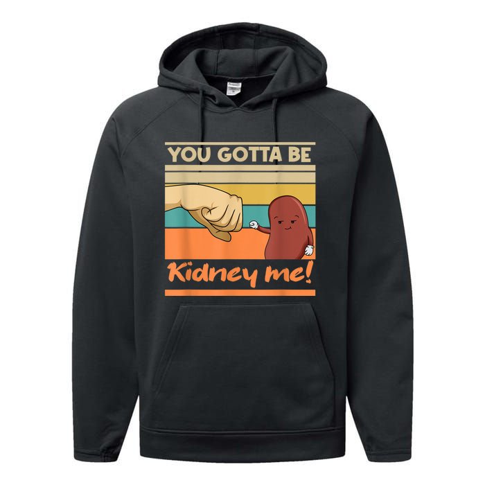 Kidney Funny Pun For A Kidney Donor Performance Fleece Hoodie