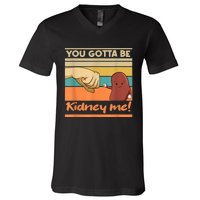 Kidney Funny Pun For A Kidney Donor V-Neck T-Shirt