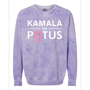 Kamala For Potus Kamala Harris Woman President Colorblast Crewneck Sweatshirt