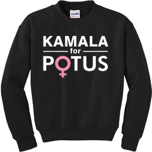 Kamala For Potus Kamala Harris Woman President Kids Sweatshirt