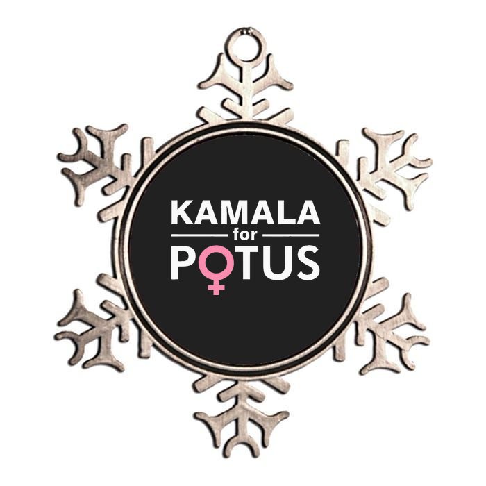 Kamala For Potus Kamala Harris The First Woman President Metallic Star Ornament