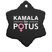 Kamala For Potus Kamala Harris The First Woman President Ceramic Star Ornament