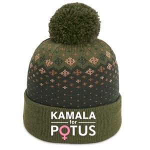 Kamala For Potus Kamala Harris Woman President The Baniff Cuffed Pom Beanie