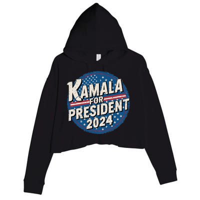 Kamala For President 2024 Election Kamala Vote For 2024 President Kamalaharris Crop Fleece Hoodie