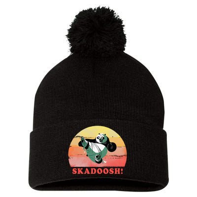 Kung Fu Panda Skadoosh Circle Portrait Pom Pom 12in Knit Beanie