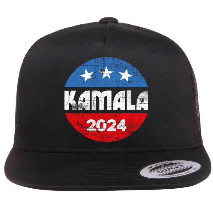 Kamala For President Kamala 2024 Flat Bill Trucker Hat