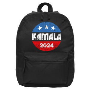 Kamala For President Kamala 2024 16 in Basic Backpack