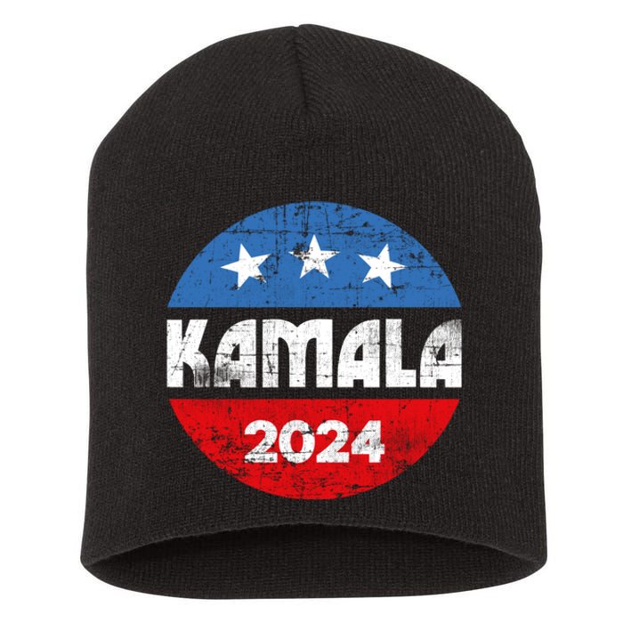 Kamala For President Kamala 2024 Short Acrylic Beanie