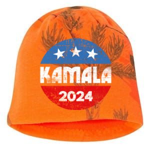 Kamala For President Kamala 2024 Kati - Camo Knit Beanie