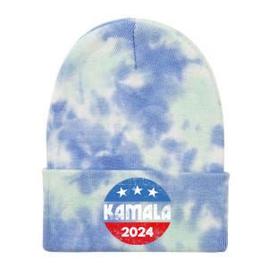 Kamala For President Kamala 2024 Tie Dye 12in Knit Beanie