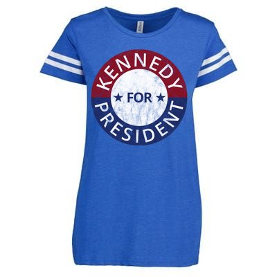 Kennedy For President 2024 Election Vintage Enza Ladies Jersey Football T-Shirt