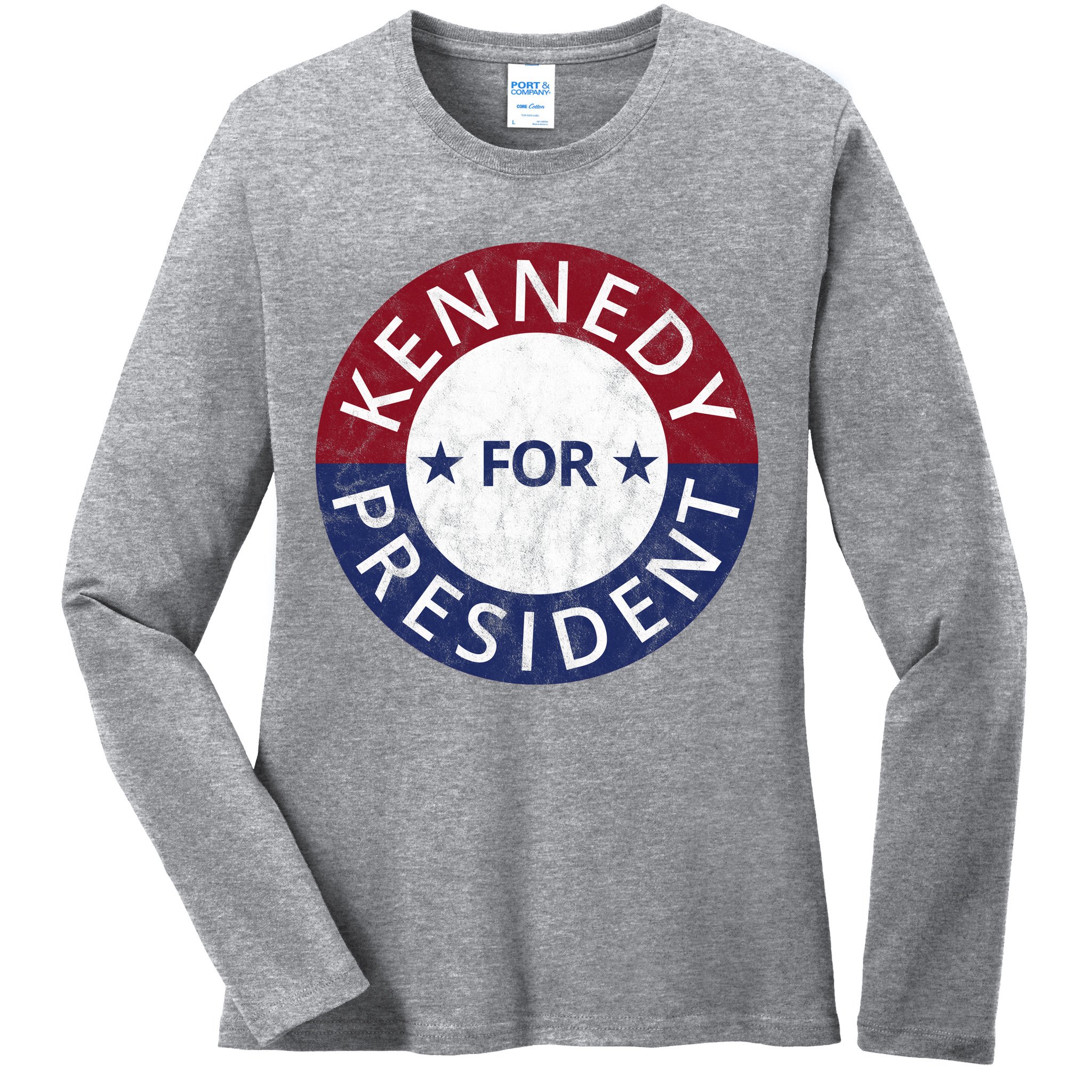 Kennedy For President 2024 Election Vintage Ladies Long Sleeve Shirt