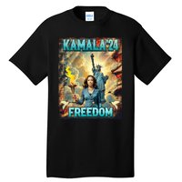 Kamala For President Slogan Statue Liberty Pro Harris Tall T-Shirt