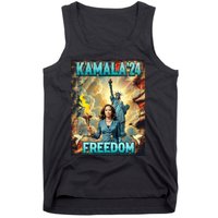 Kamala For President Slogan Statue Liberty Pro Harris Tank Top