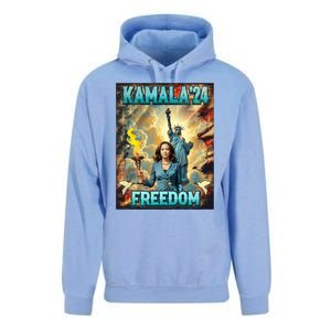 Kamala For President Slogan Statue Liberty Pro Harris Unisex Surf Hoodie