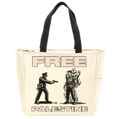 Krime Free Palestine Zip Tote Bag