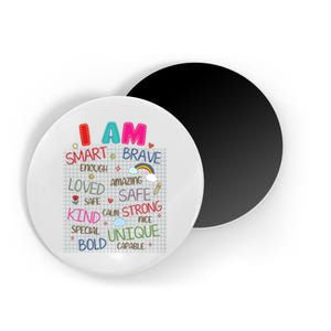 Kids Funny Positive Affirmation Inspiration Girl Boy I Am Kind Magnet