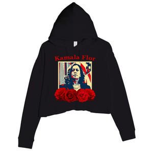 Kamala Flor Roses Kamala 2024 IM With Her Crop Fleece Hoodie