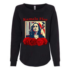 Kamala Flor Roses Kamala 2024 IM With Her Womens California Wash Sweatshirt