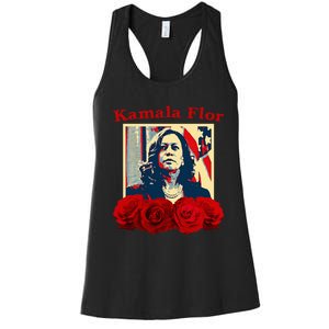 Kamala Flor Roses Kamala 2024 IM With Her Women's Racerback Tank