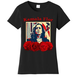 Kamala Flor Roses Kamala 2024 IM With Her Women's T-Shirt