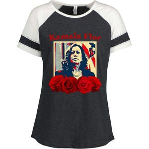 Kamala Flor Roses Kamala 2024 IM With Her Enza Ladies Jersey Colorblock Tee