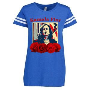 Kamala Flor Roses Kamala 2024 IM With Her Enza Ladies Jersey Football T-Shirt