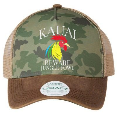 KAUAI FUNNY ROOSTER BEWARE JUNGLE FOWL VINTAGE HAWAII ISLAND Legacy Tie Dye Trucker Hat