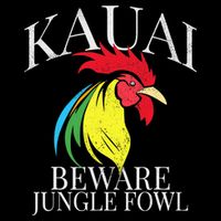 KAUAI FUNNY ROOSTER BEWARE JUNGLE FOWL VINTAGE HAWAII ISLAND Womens Tank Top