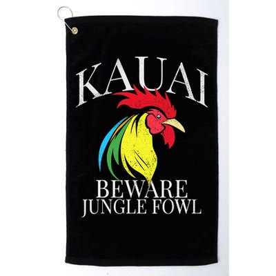 KAUAI FUNNY ROOSTER BEWARE JUNGLE FOWL VINTAGE HAWAII ISLAND Golf Towel