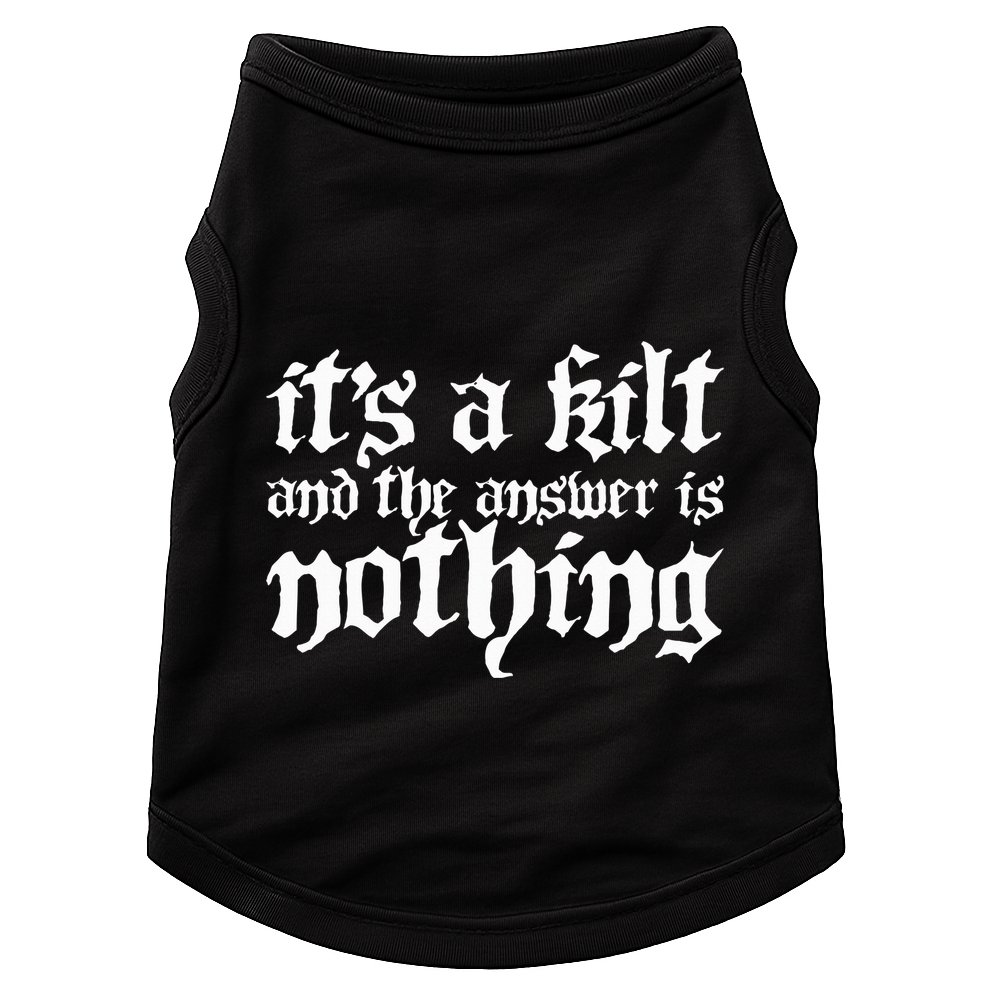 Kilt Funny Renaissance Festival Doggie Tank