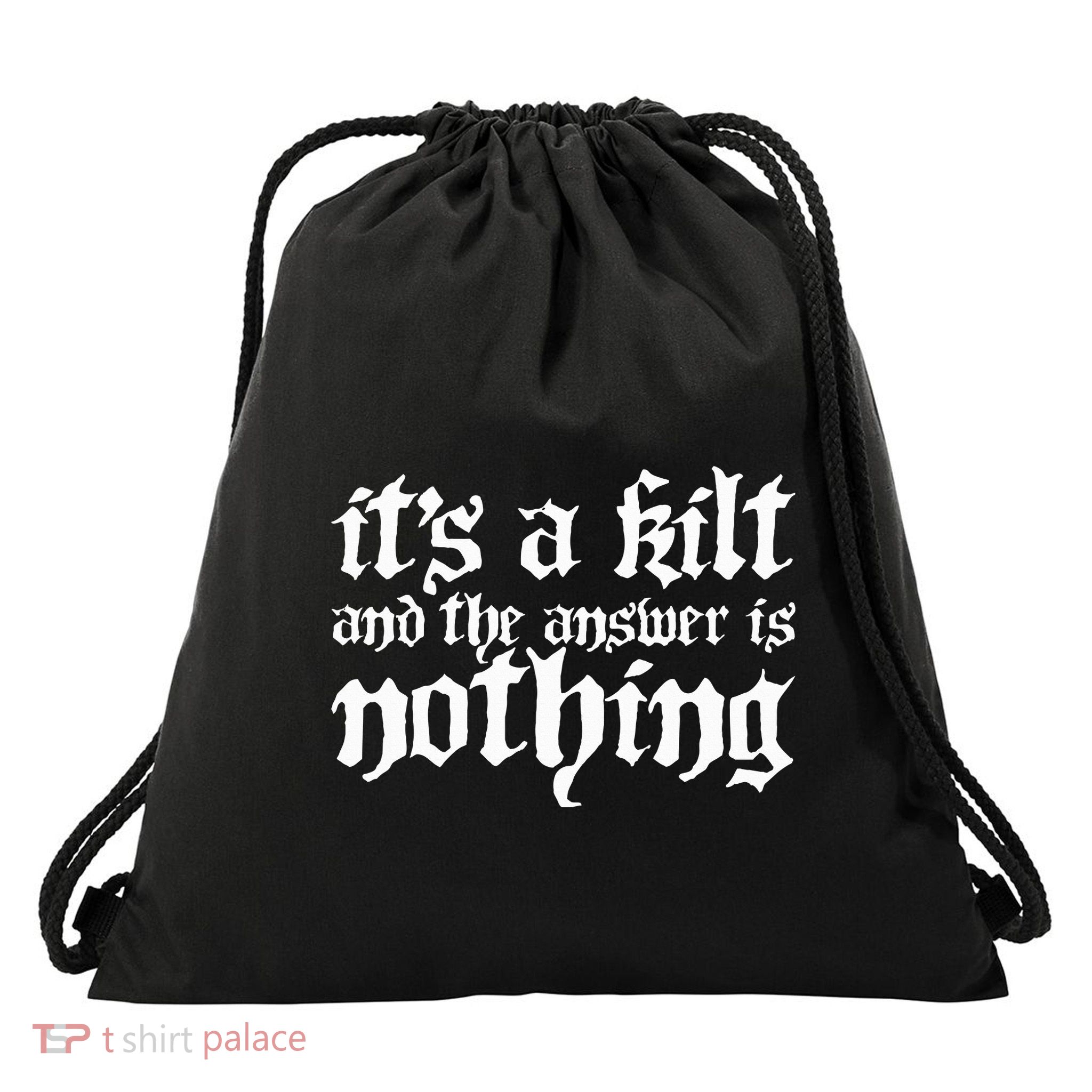 Kilt Funny Renaissance Festival Drawstring Bag