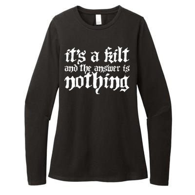 Kilt Funny Renaissance Festival Womens CVC Long Sleeve Shirt