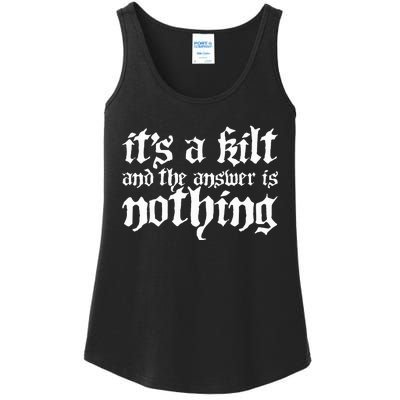 Kilt Funny Renaissance Festival Ladies Essential Tank