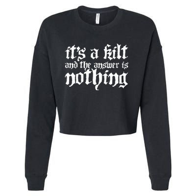 Kilt Funny Renaissance Festival Cropped Pullover Crew