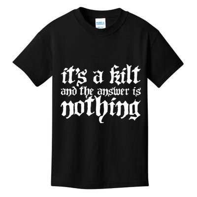 Kilt Funny Renaissance Festival Kids T-Shirt