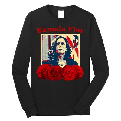 Kamala Flor Roses Kamala 2024 Im With Her Long Sleeve Shirt