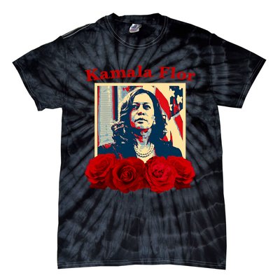 Kamala Flor Roses Kamala 2024 Im With Her Tie-Dye T-Shirt