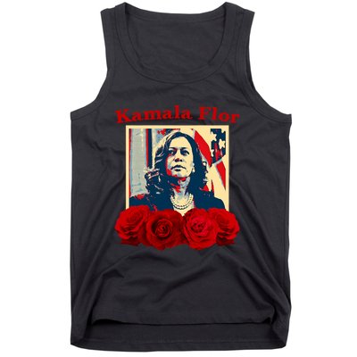 Kamala Flor Roses Kamala 2024 Im With Her Tank Top