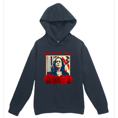 Kamala Flor Roses Kamala 2024 Im With Her Urban Pullover Hoodie