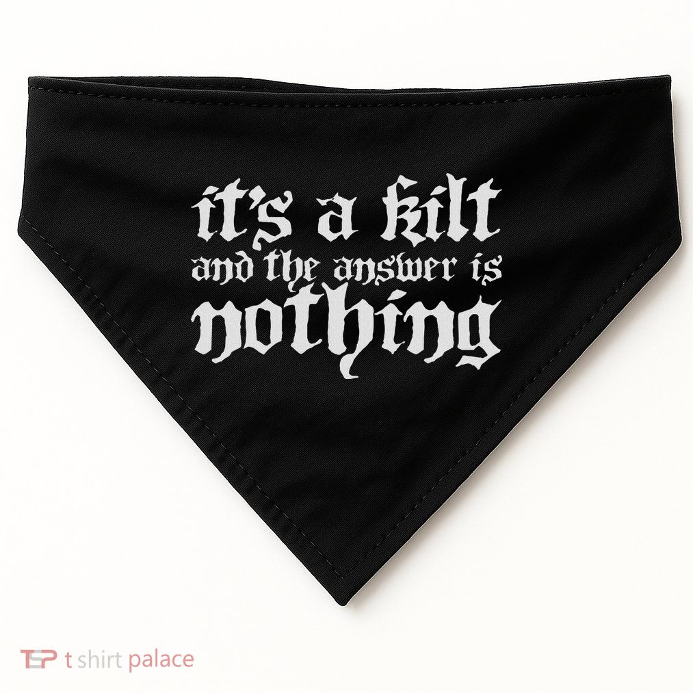Kilt Funny Renaissance Festival USA-Made Doggie Bandana