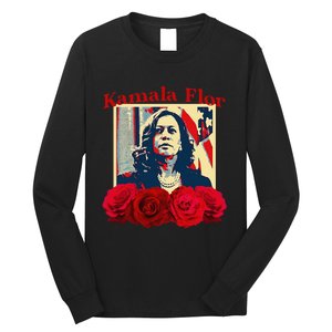 Kamala Flor Roses Kamala 2024 IM With Her Long Sleeve Shirt