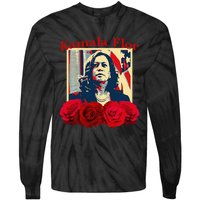 Kamala Flor Roses Kamala 2024 IM With Her Tie-Dye Long Sleeve Shirt