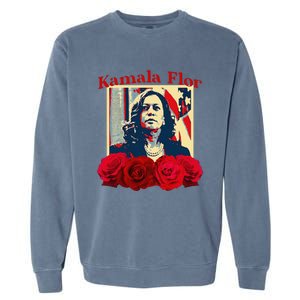 Kamala Flor Roses Kamala 2024 IM With Her Garment-Dyed Sweatshirt