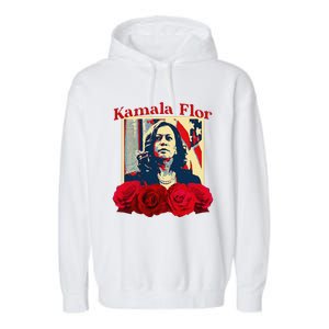 Kamala Flor Roses Kamala 2024 IM With Her Garment-Dyed Fleece Hoodie