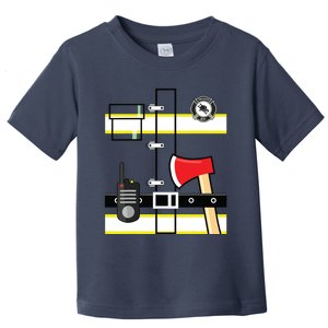 Kids Fireman Shirts Halloween Childrens Firefighter Toddler T-Shirt