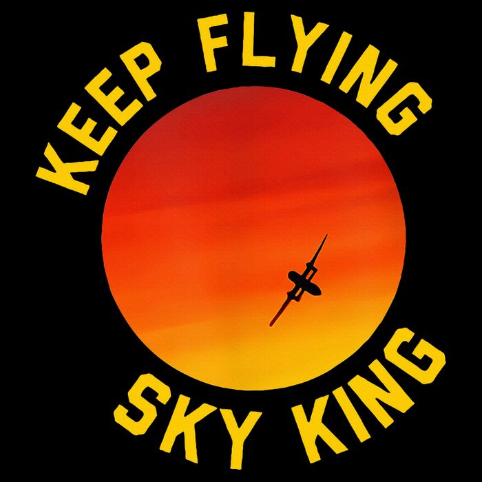 Keep Flying Sky King Funny Design Cooling Performance Crew T-Shirt
