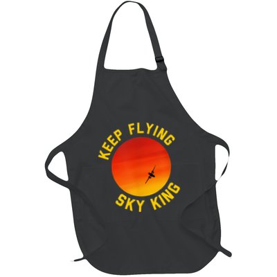 Keep Flying Sky King Funny Design Apron