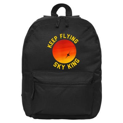 Keep Flying Sky King Funny Design 16 in Basic Backpack